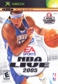 NBA Live 2005 Xbox US box art